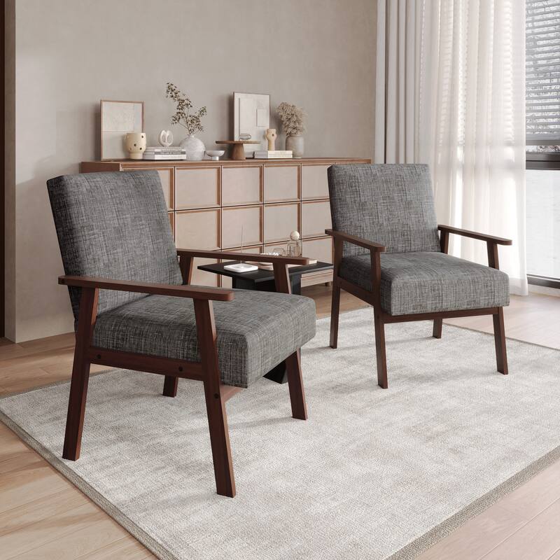 CraftPorch Minimalist 2-Pieces Accent Chairs