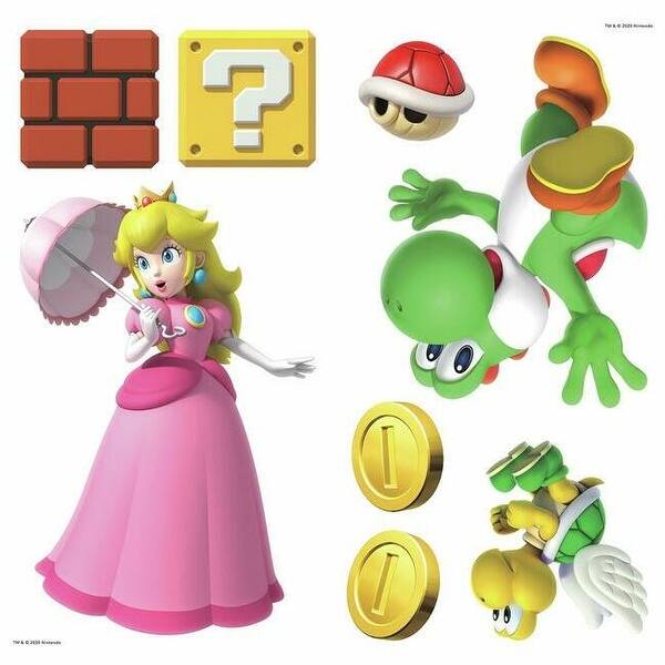 Super Mario Brothers Peel And Stick Wall Decals by RoomMates - Bed Bath ...