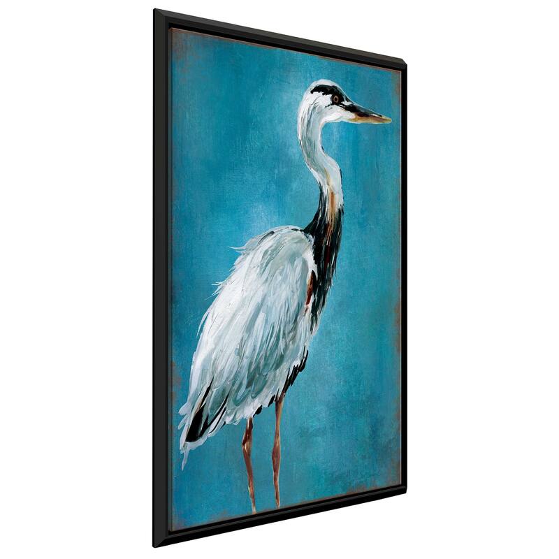 "Great Blue Heron I" by Carol Robinson Print on Floating Canvas