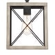 preview thumbnail 22 of 37, Acroma 1-light Farmhouse Rustic Rectangle Kitchen Island Pendant Light - 8 inches