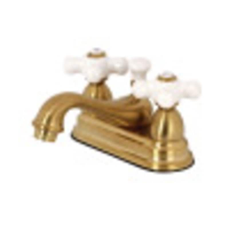 Kingston Brass Restoration 1.2 GPM Centerset Bathroom Faucet with - Brushed Brass