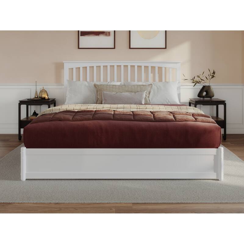 Everett Platform Bed with Panel Footboard and Storage Drawers