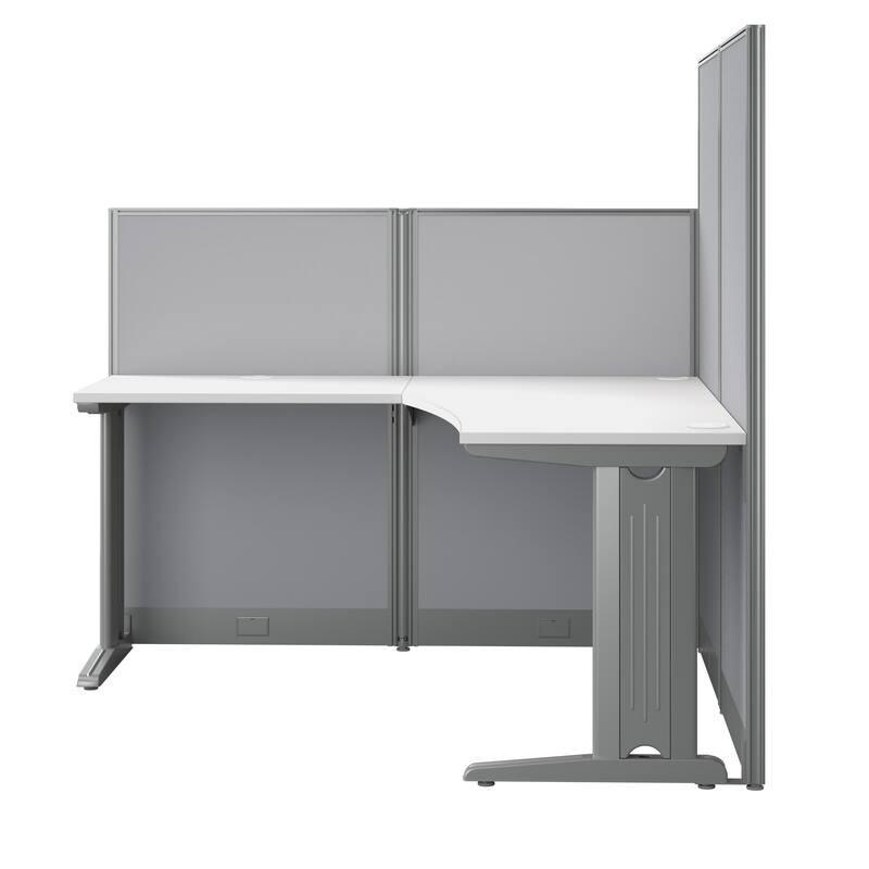 Office in an Hour 65W L-Shape Workstation by Bush Business Furniture