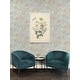 preview thumbnail 7 of 8, Seabrook Designs Kaydence Floral Scroll Unpasted Wallpaper