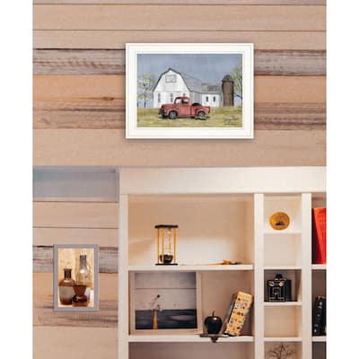 TrendyDecor4U Farmhouse "Spring Rain" Framed Print Wall Art by Billy Jacobs - Spring Color