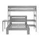 preview thumbnail 7 of 15, Max and Lily Farmhouse Twin over Full L Shaped Bunk Bed with Desk