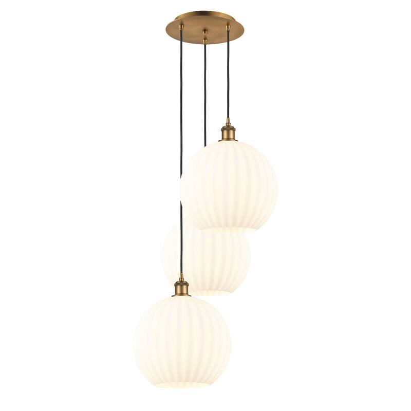 Innovations Lighting 113B-3P-39-19 White Venetian Pendant White