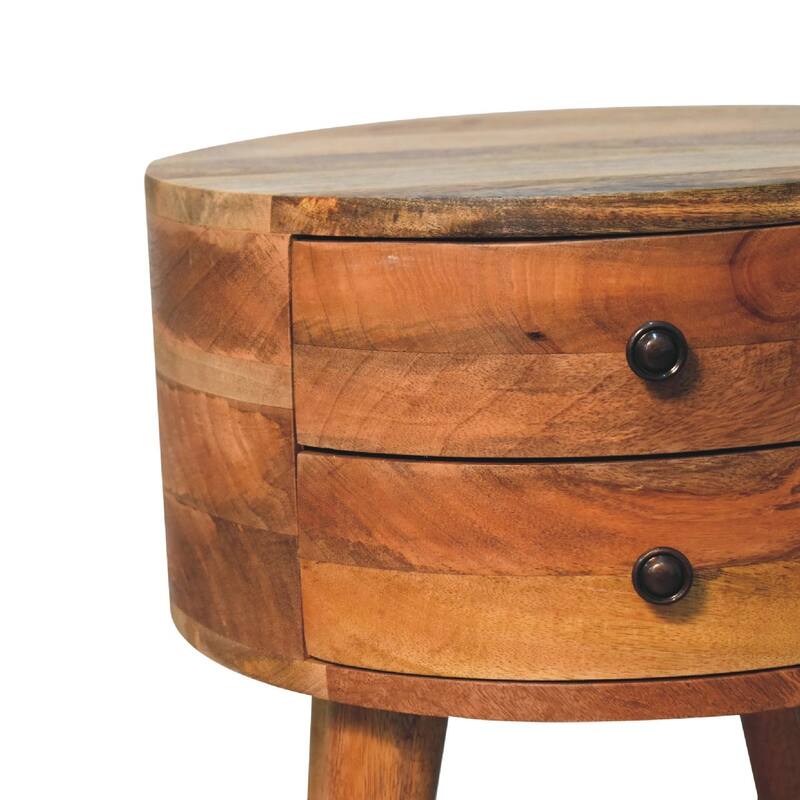 Nightstand with Storage Drawer & Solid Wood Tabletop,For Bedroom, Living Room