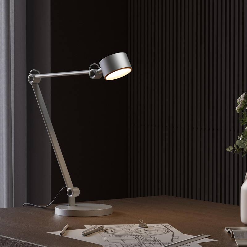 Honeywell LED Architectural Home Office Lighting Desk Lamp 4000K Dimmable Swing Arm Eye Protectors