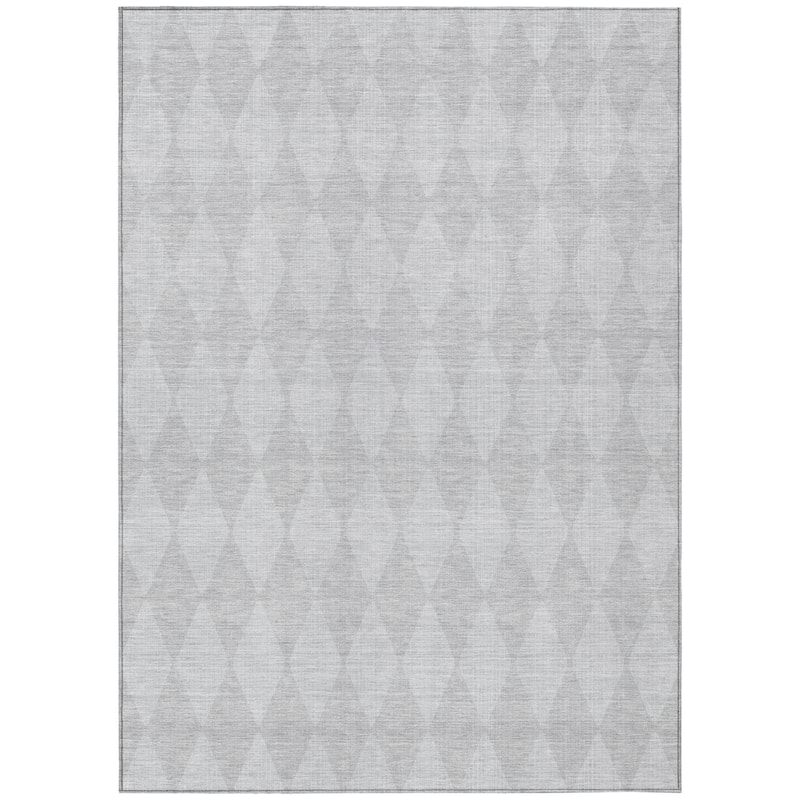 HomeRoots Geometric Transitional Rectangle Outdoor Rug