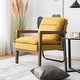 preview thumbnail 19 of 25, Costway Modern Accent Armchair Lounge Chair w/ Rubber Wood Legs & - 34.5'' x 26.5'' x 36''