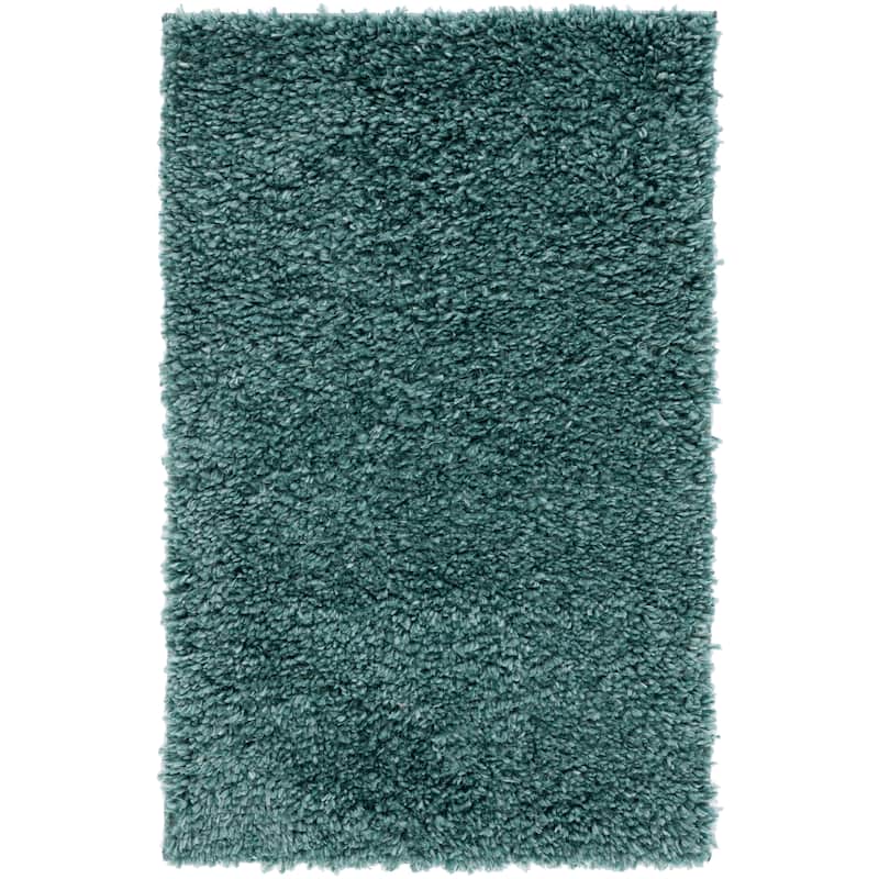 SAFAVIEH August Shag Solid 1.2-inch Thick Area Rug - 2' x 3' - Green - Rectangle