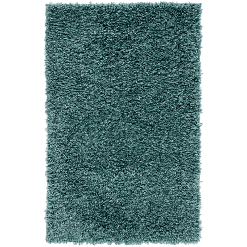 SAFAVIEH August Shag Solid 1.2-inch Thick Area Rug - 2'x3' - Green
