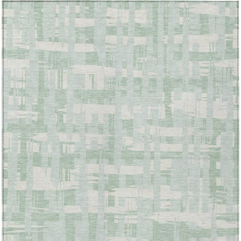 HomeRoots Striped Transitional Rectangle Outdoor Rug