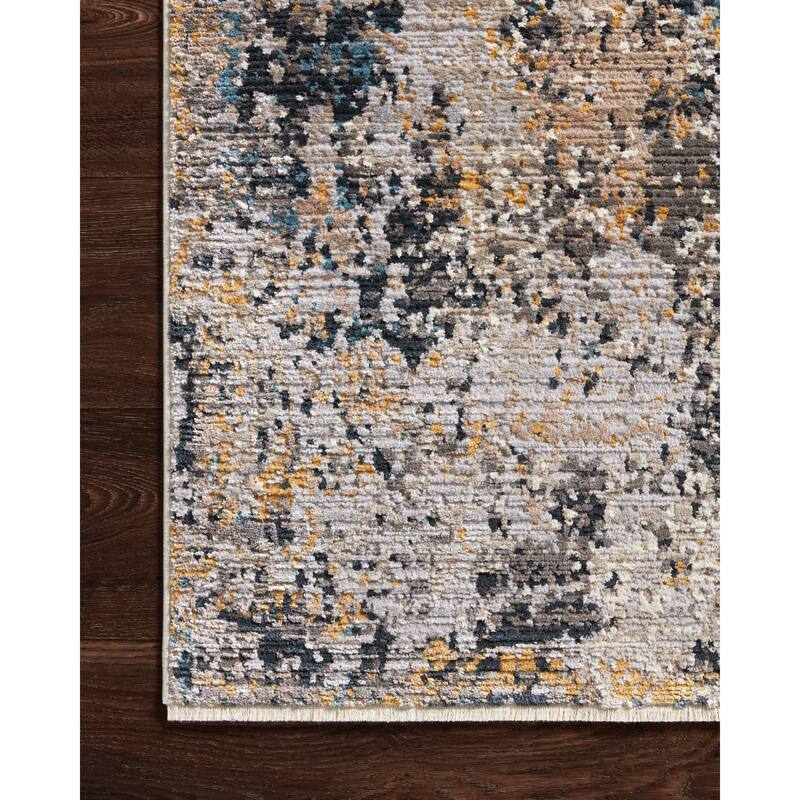 Alexander Home Reese Modern Rustic Abstract Area Rug with Fringe