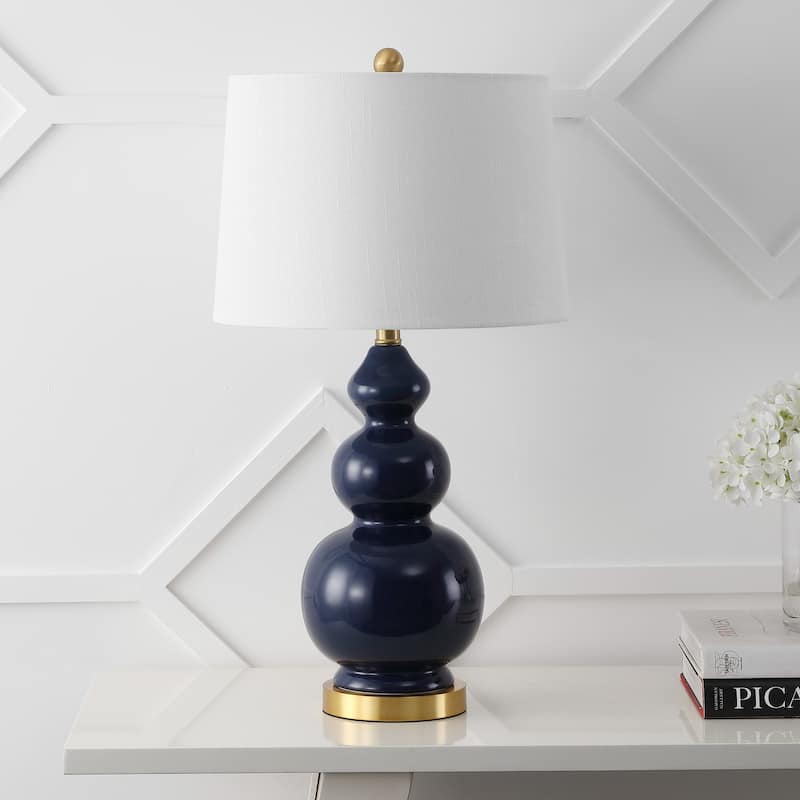Arthur 27.5" Ceramic LED Table Lamp, Coral by JONATHAN Y