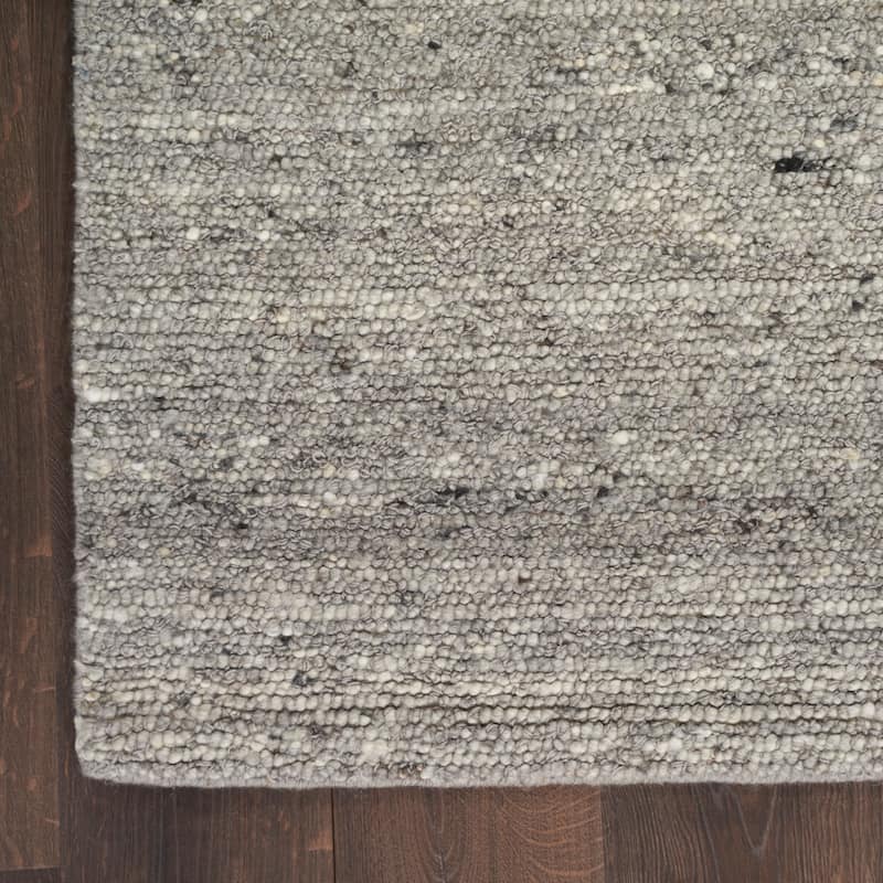 Nourison Alanna Indoor only Solid Area Rug - Grey - 6' x 9' - Rectangle