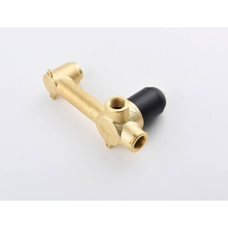 Wall Mounted Bathroom Sink Single Handle Faucet with Pop Up Drain, Silent Splash Proof, No Overflow, Easy Clean