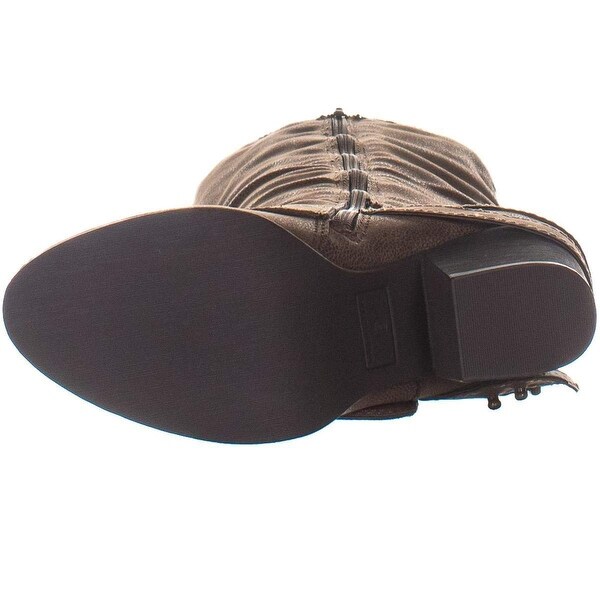 taupe wide calf boots