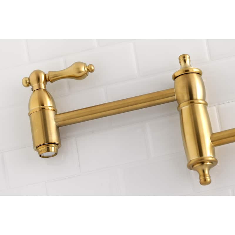 Restoration Wall Mount Pot Filler Kitchen Faucet