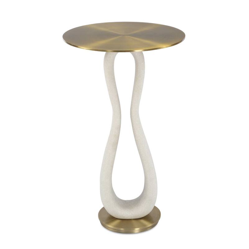Uttermost Sonia Modern Brass Accent Table - 14.00" W x 23.25" H x 14.00" D