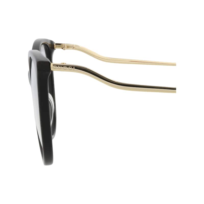 Gucci Cat Eye-Frame Acetate Optical Frames - Black Gold Transparent