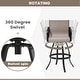 preview thumbnail 23 of 39, Outdoor Indoor Aluminum Swivel Patio Bar Stools Dining Chairs with Sunbrella Fabric