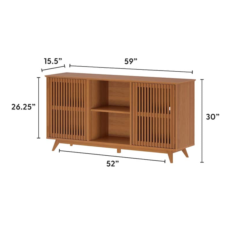 Plank and Beam Mid-Century Modern 2-Door Sideboard/TV Stand