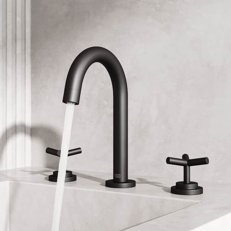 VIGO Jewel 9" H 2-Handle Widespread Bathroom Faucet