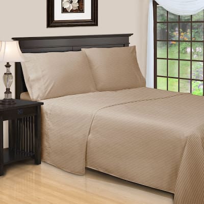 Superior Egyptian Cotton 600TC Striped Deep Pocket Sheet Set