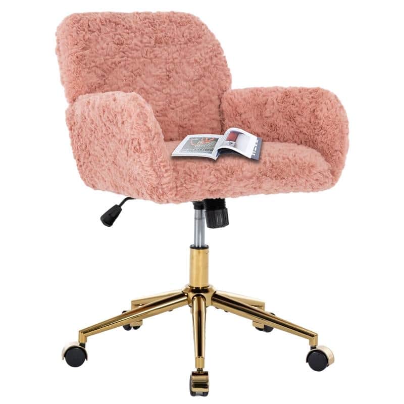Metal Swivel Home Upholstered Office Chair