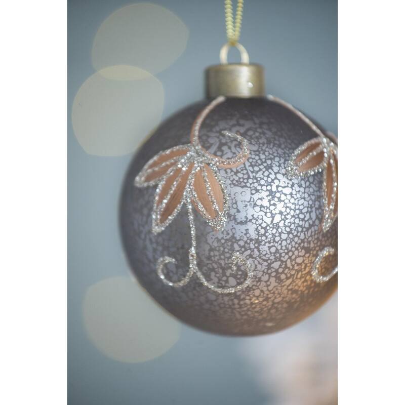 D3" Christmas Ball Ornaments, Glass Decorative Hanging Ball Christmas Tree Ornaments for Holiday, Set of 12