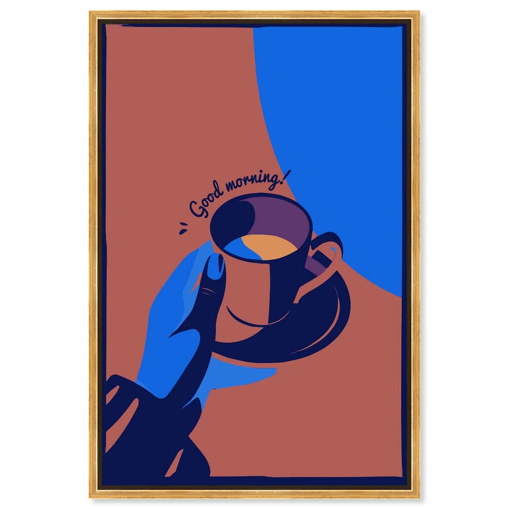 Good Morning Deco Canvas by Art Remedy