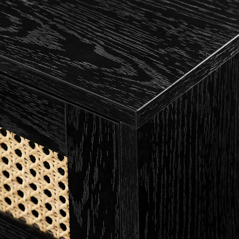 Middlebrook Scandi Faux Rattan-Door Floating TV Stand