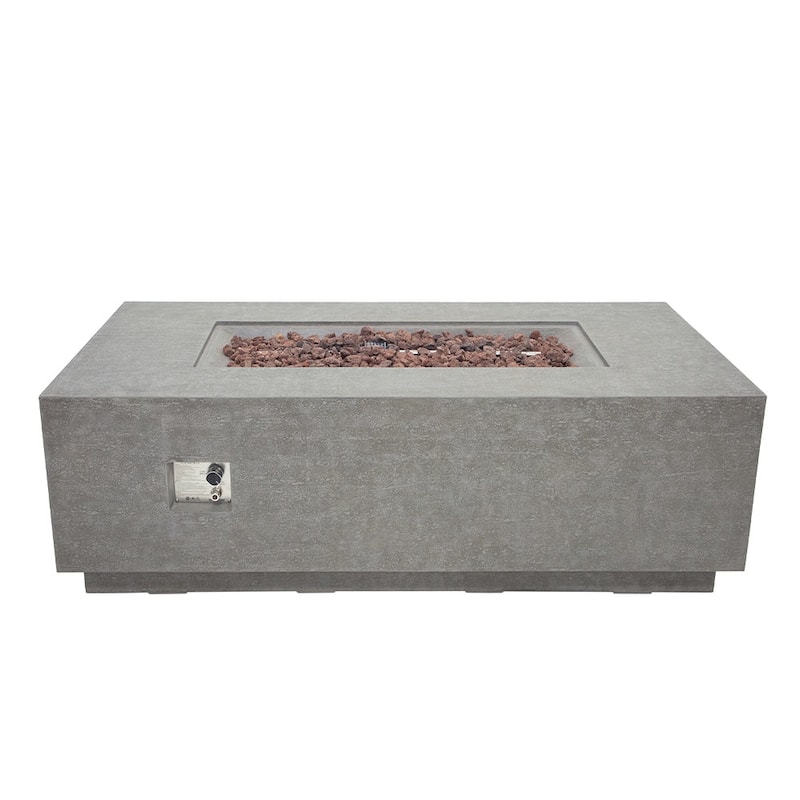 Elementi Andes Propane Fire Pit 60,000 BTUs - 66 x 32 Inches - 66 x 32 in.