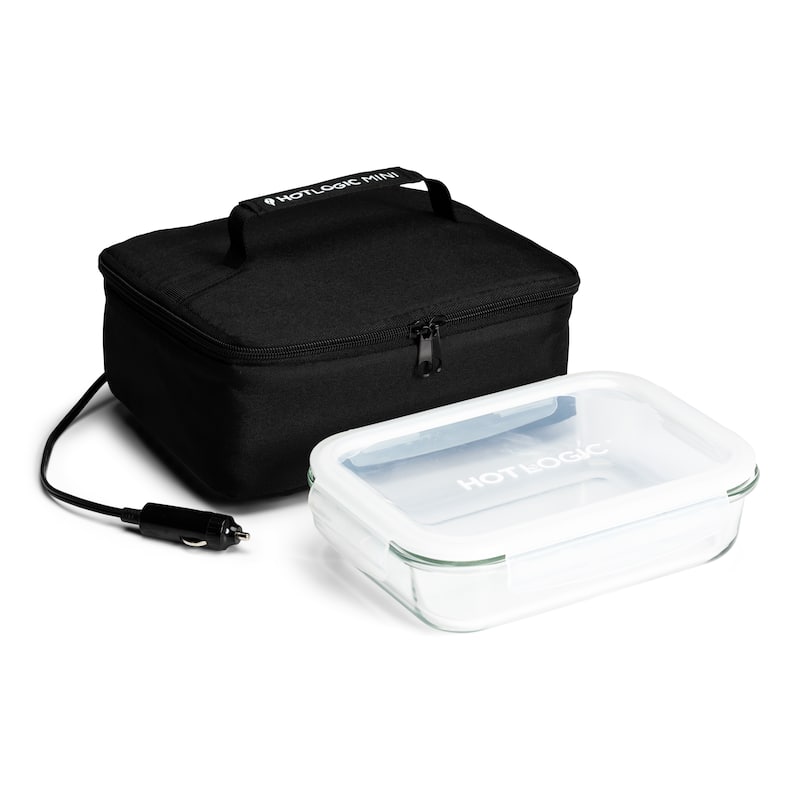 HOTLOGIC Portable Personal 12V Mini Oven, Aqua Floral