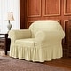 preview thumbnail 50 of 52, Subrtex 1 Piece Armchair Slipcover Seersucker Skirt Stretch Spandex Furniture Protector