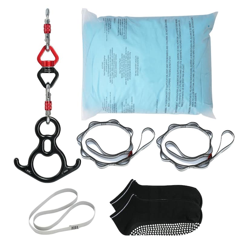 Aerial Yoga Hammock Kit 11 Yards Nylon Swing with Rigging Hardware