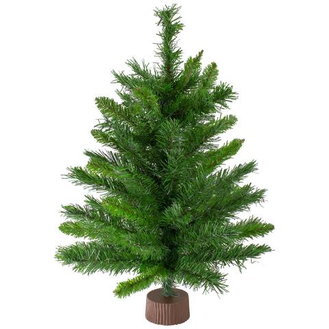 24" Mixed Kateson Fir Medium Artificial Christmas Tree - Unlit - 2 Foot