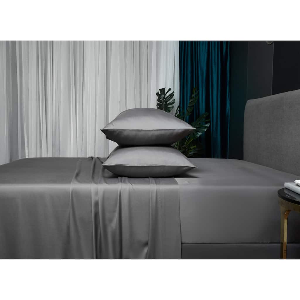 Grey 100% Tencel Sheet Set with Pillowcase