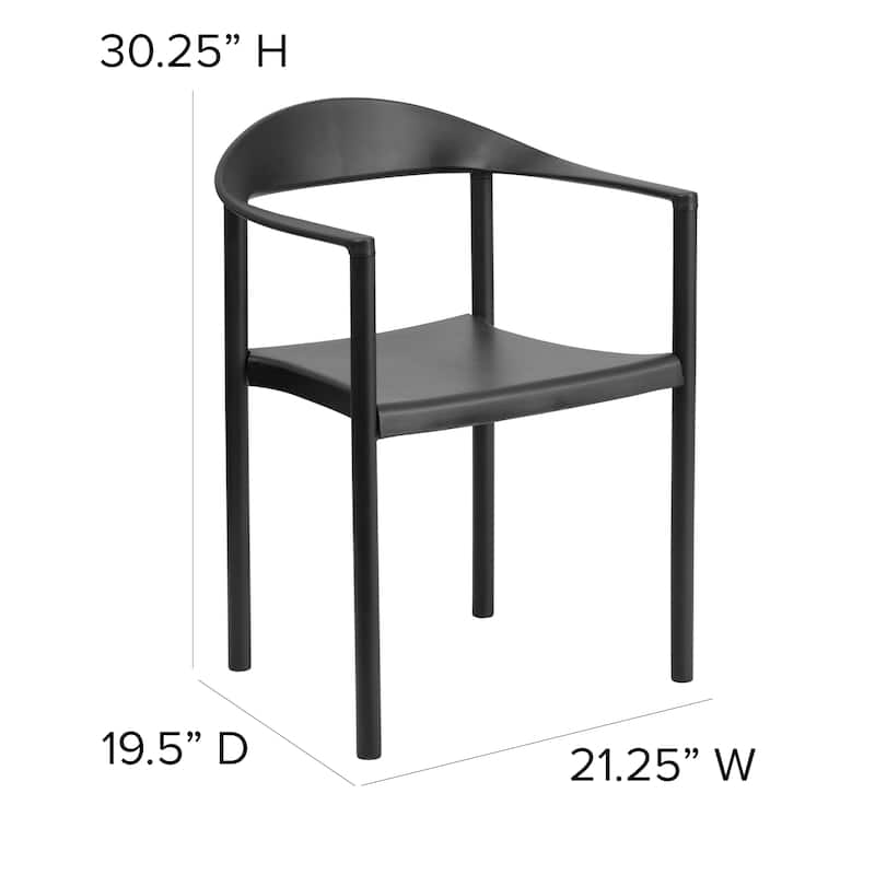 1000 lb. Capacity Plastic Cafe Stack Chair