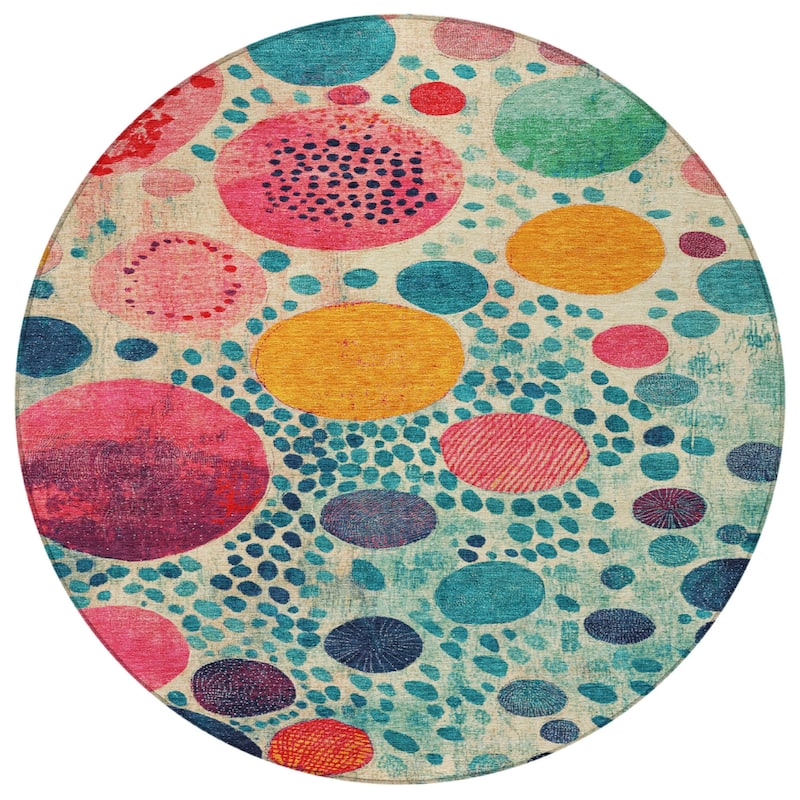 HomeRoots Geometric Transitional Rectangle Outdoor Rug