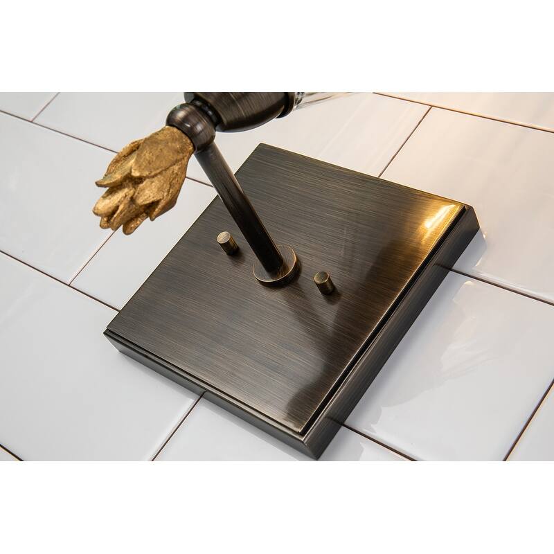 Felice 1 Light Wall Sconce in Bronze with Gold