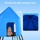 preview thumbnail 5 of 10, Hapfan Jungle Gym with Platform and Tent, Climbing Toys with Monkey Bars for Kids, Metal Outdoor Play Equipment
