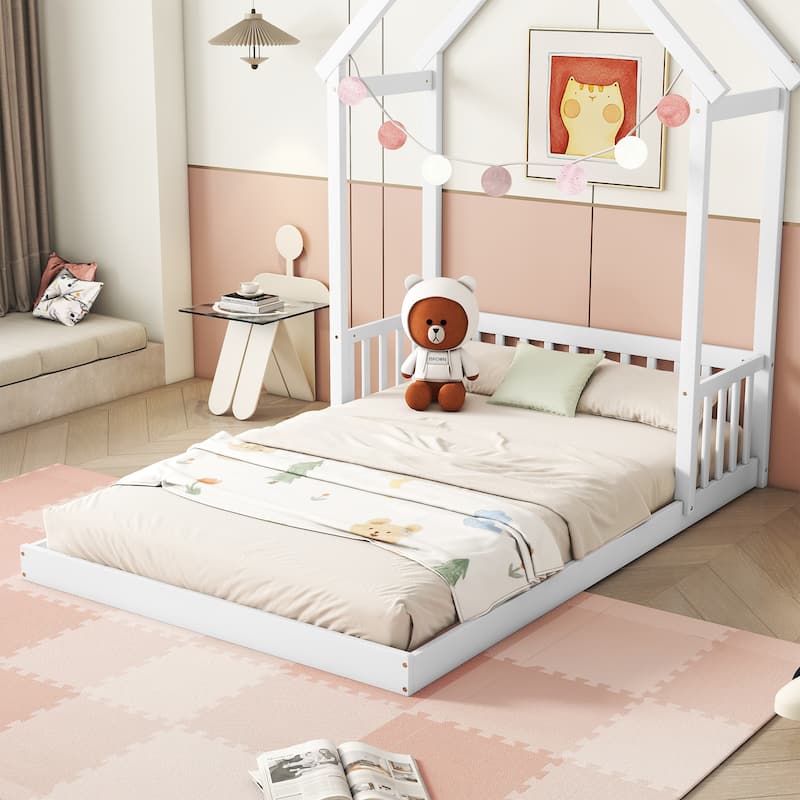 WW Full Bed with Side Bookcase