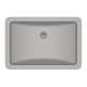 preview thumbnail 1 of 4, Lexicon 21" Dual Mount Quartz Platinum Composite Rectangle Vanity Bathroom Sink in Galaxy Concrete LP-V214-C Concrete