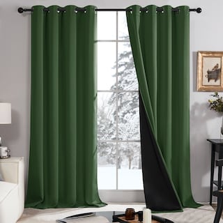 Deconovo 100 Percent Blackout with Liner Grommet Curtain (2 Panel)