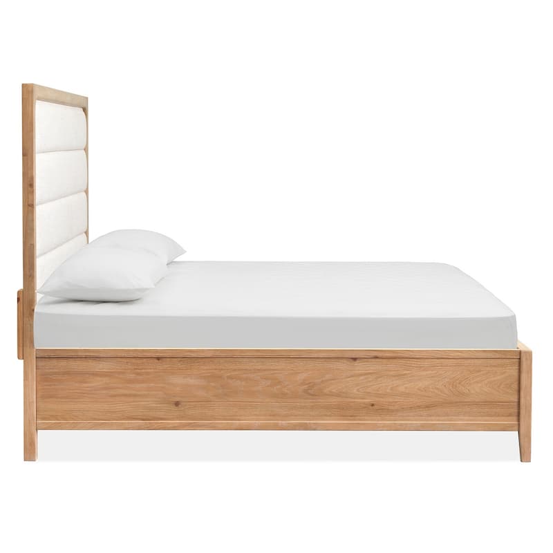 Magnussen Home Somerset Butternut Upholstered Panel Bed