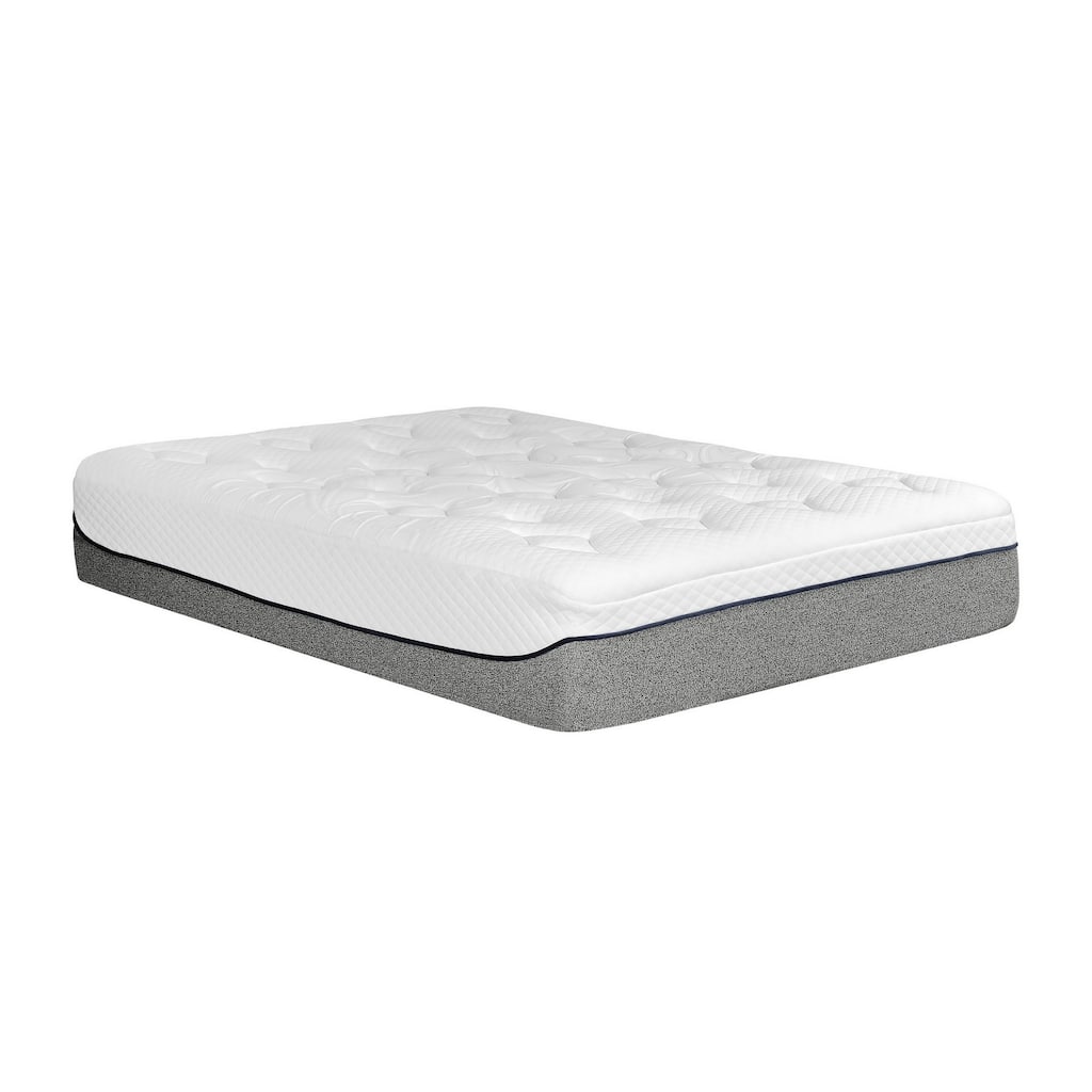 Bree 10 Inch Plush Twin Size Mattress with Cool Gel Foam, Aloe Vera Infused