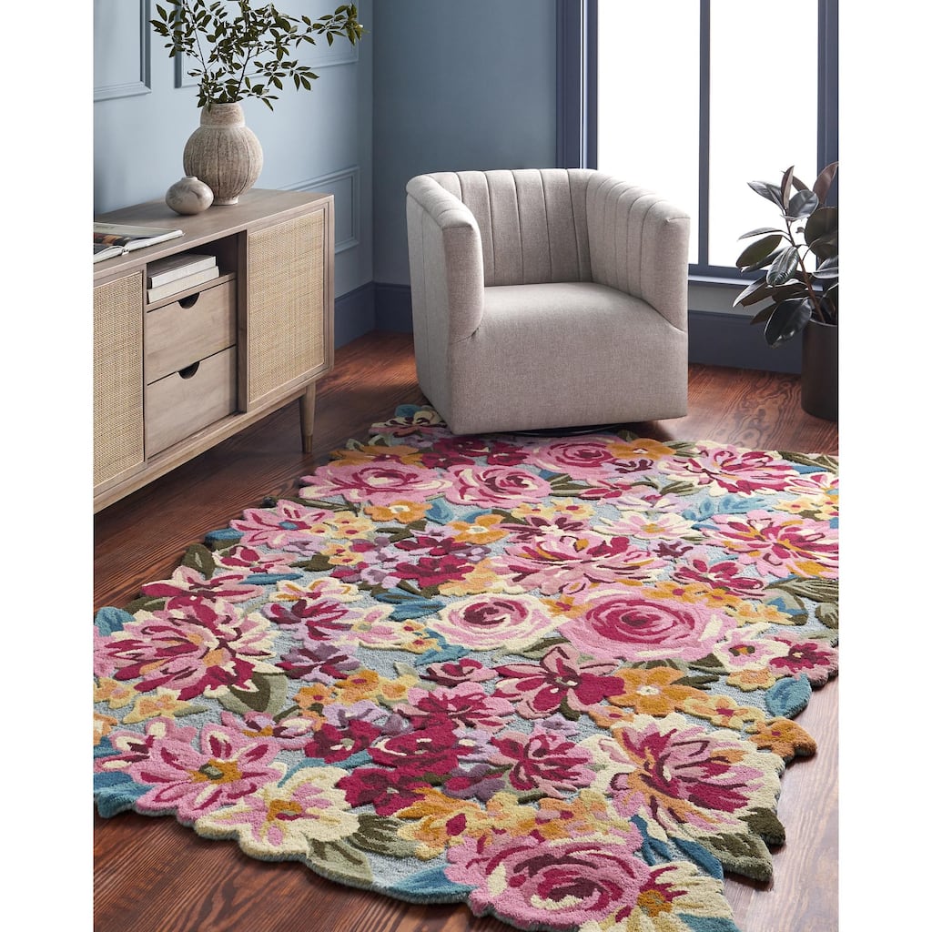 Marisela Coastal Floral and Botanical Area Rug